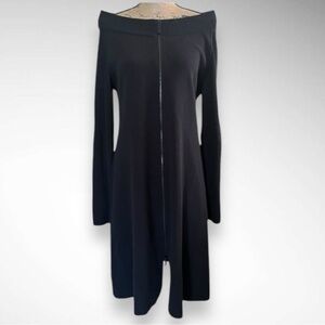 ANNETTE GORTZ Vice Jersey Cotton Long Sleeve Zipper Front Dress Large | EUC